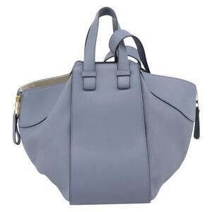 Loewe Leather Hammock Small Handbag Blue